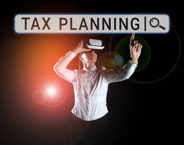 Schreiben Von Textanzeigen Steuerplanung Internet Konzeptanalyse Der Finanzsituation Oder Plan — Stockfoto