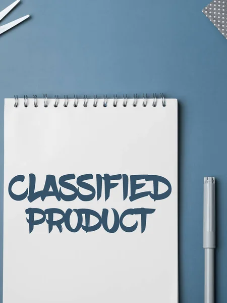 Handwriting Text Classified Product Word Sensious Data Top Secret Unauthorized — 스톡 사진