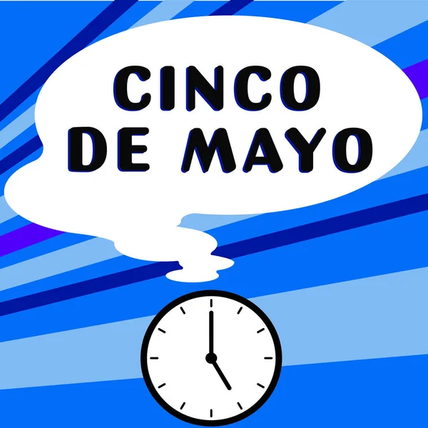 Text Skylt Som Visar Cinco Mayo Business Showcase Mexikansk Amerikanskt — Stockfoto