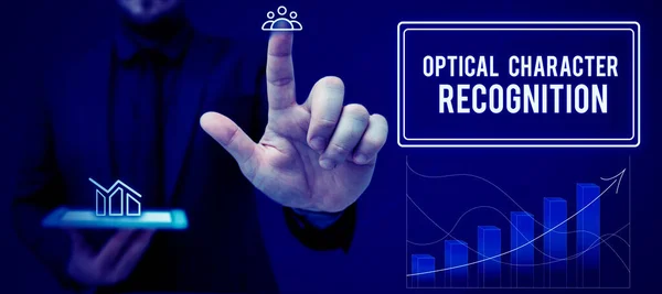 Konzeptionelle Anzeige Optische Zeichenerkennung Business Präsentiert Die Identifikation Gedruckter Zeichen — Stockfoto