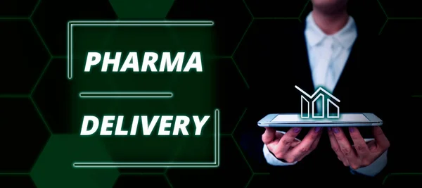 Writing Displaying Text Pharma Delivery Concept Meaning Getting Your Prescriptions — Stock Photo, Image