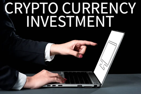Konceptuální Zobrazení Crypto Currency Investment Word Trading Digital Currencies Other — Stock fotografie