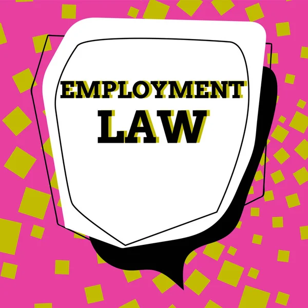 就业法 商业概念涉及雇主和雇员的法定权利和义务 — 图库照片
