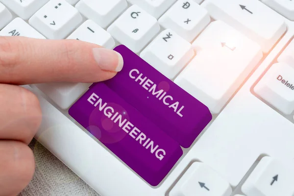 Inspiration showing sign Chemical Engineering, Internet Concept developing things dealing with the industrial application of chemistry