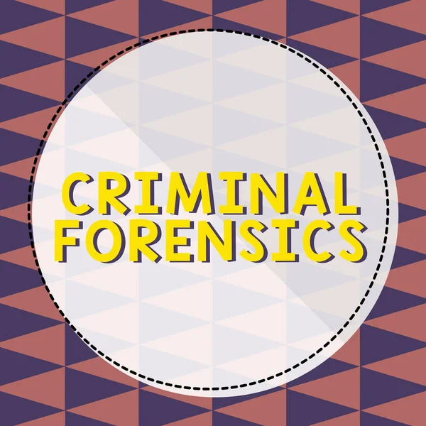 Testo Didascalia Che Presenta Criminal Forensics Business Concept Federal Offense — Foto Stock
