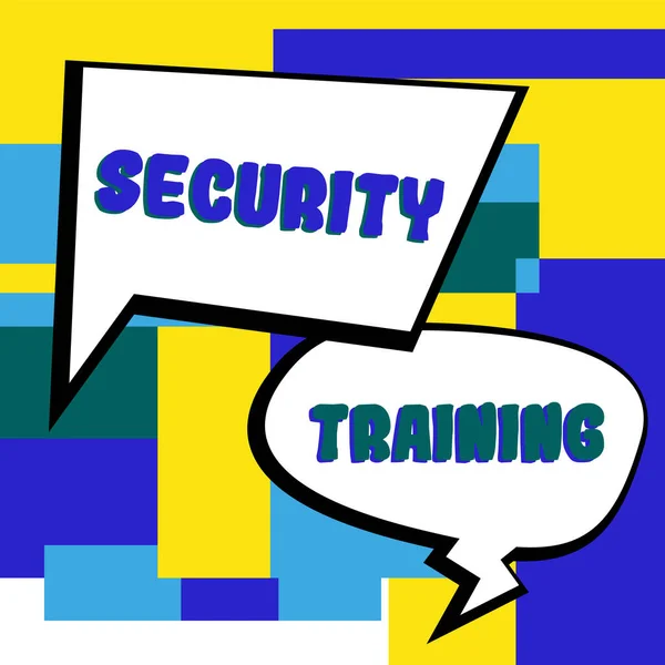 Writing Displaying Text Security Training Conceptual Photo Providing Security Awareness — Stock Photo, Image