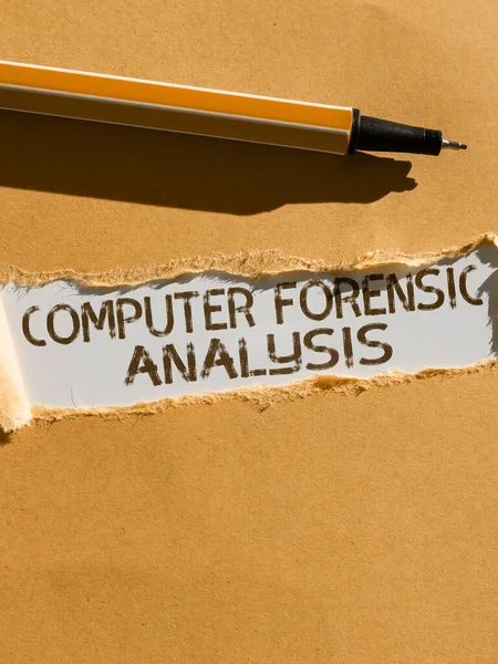 Handwriting text Computer Forensic Analysis, Business overview evidence found in computers and storage media