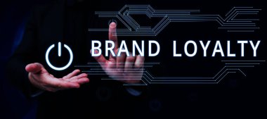 Brand Sadakati, İş Konseptini Sunan Metin başlığı Satın Alma Büyükelçisi Patronage Favorisi Güvenilir