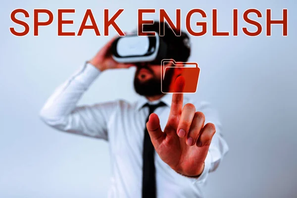 Conceptueel Bijschrift Spreek Engels Business Idee Studeer Een Andere Vreemde — Stockfoto