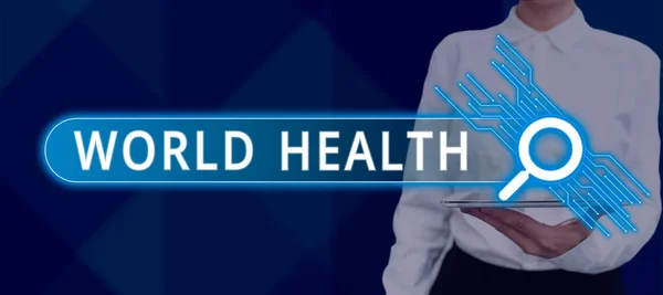 Pisząc Tekst World Health Business Approach Światowy Dzień Działania Poświęcony — Zdjęcie stockowe