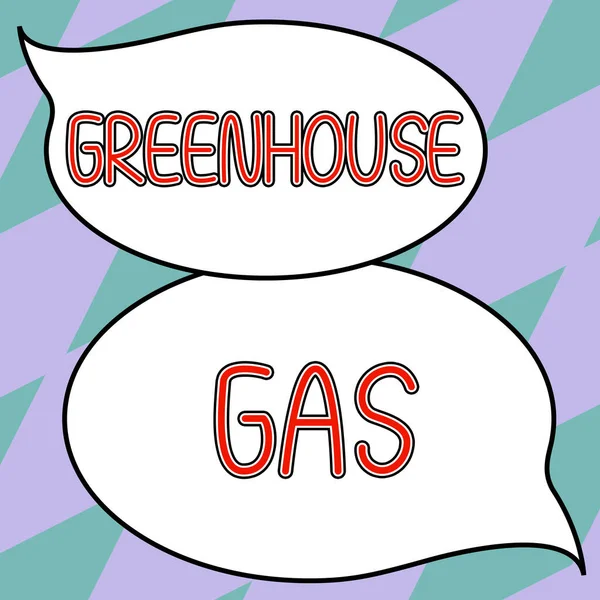 Writing Displaying Text Greenhouse Gas Word Carbon Dioxide Contribute Greenhouse — Stock Photo, Image