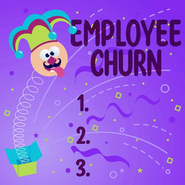 Conceptuele Bijschrift Employee Churn Business Showcase Snelheid Van Verandering Van — Stockfoto