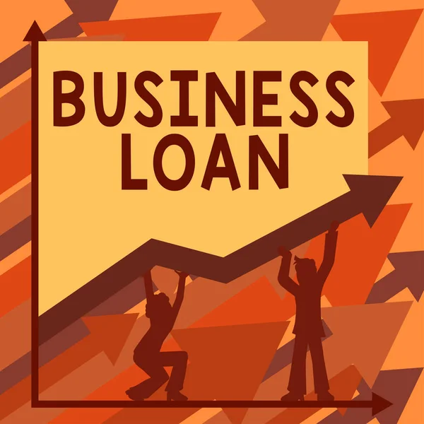 Handskrift Text Business Loan Word Skrivet Kredit Inteckning Finansiellt Bistånd — Stockfoto