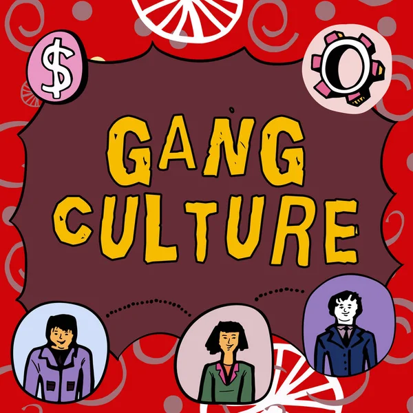 Gang Culture Conceptual Photo 습관을 따르는 — 스톡 사진