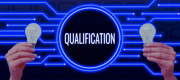Rédaction Texte Qualification Vue Ensemble Entreprise Autorisation Officielle Certification Pour — Photo