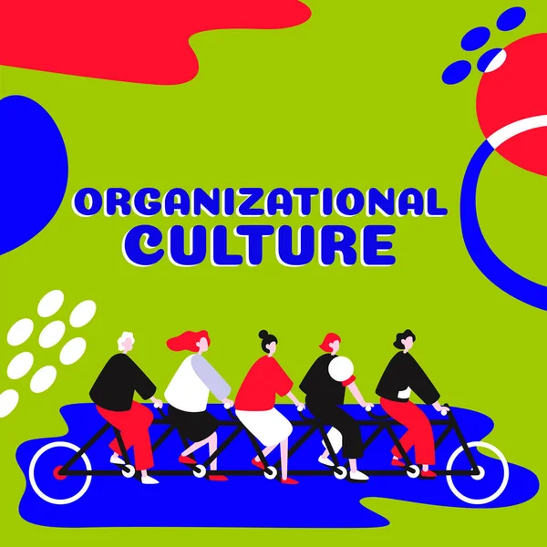 홈페이지 Organizational Culture Business Showcase 사람들 집단내에서 어떻게 작용하는지에 — 스톡 사진