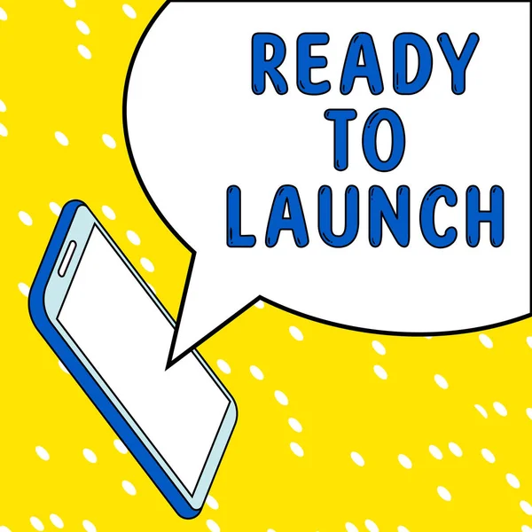 Ready Launch Business Präsentiert Ein Ereignis Feiern Oder Etwas Neues — Stockfoto