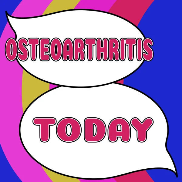Lham Kaynağı Osteoartrit Gösteren Metin Eklem Kıkırdağının Bozulması Altta Yatan — Stok fotoğraf