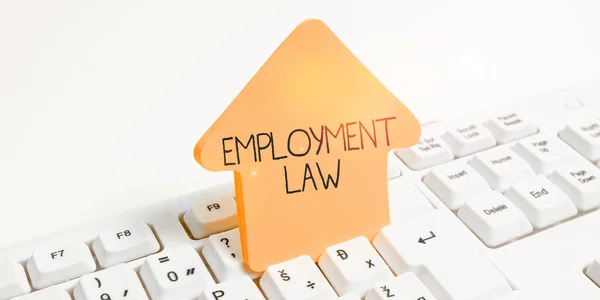 Conceptual Display Employment Law Conceptual Photo Deals Legal Rights Duties — Stock Photo, Image