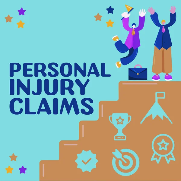 Personal Injury Claims Business Overview 환경내에서 다치거나 다치는 모습을 — 스톡 사진