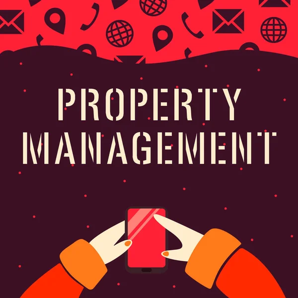 Управление Собственностью Бизнес Концепция Надзор Недвижимостью Сохранение Стоимости Объекта — стоковое фото