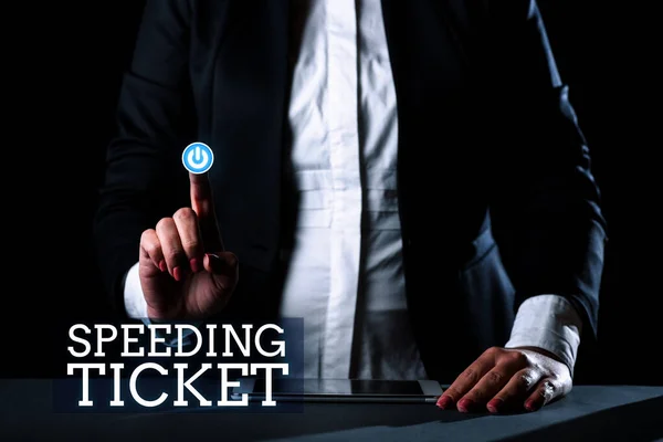 Conceptuele Weergave Speeding Ticket Conceptuele Foto Psychologische Test Voor Maximale — Stockfoto