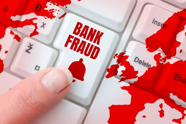 Testo Che Mostra Ispirazione Bank Fraud Business Concept Perversione Intenzionale — Foto Stock