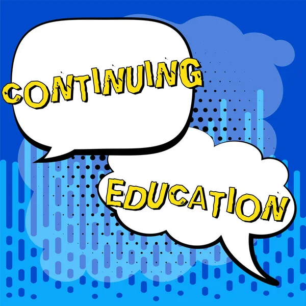 Conceptuele Bijschrift Permanente Educatie Woord Voor Continued Learning Activity Professionals — Stockfoto