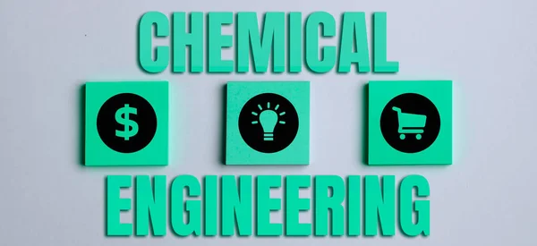 Kavramsal Ekran Kimya Mühendisliği Kimya Endüstriyel Uygulaması Ile Ilgili Gelişen — Stok fotoğraf