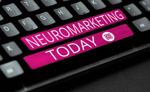 Escribir Mostrando Texto Neuromarketing Campo Enfoque Empresarial Marketing Utiliza Tecnologías — Foto de Stock