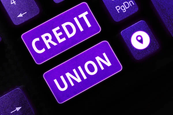 Кредитный Союз Кооперативное Объединение Предоставляющее Небольшие Кредиты Членам — стоковое фото