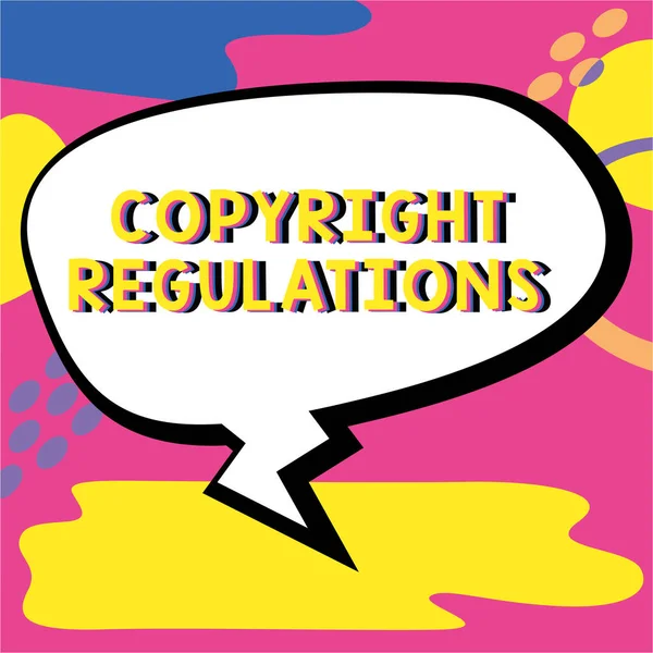 Text Der Inspiration Zeigt Urheberrechtsvorschriften Unternehmen Vorzeigegesetzgebung Die Die Ursprünglichen — Stockfoto