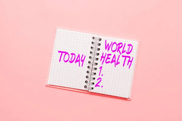 Logga Som Visar Världshälsa Internet Concept Världsdagen För Åtgärder För — Stockfoto