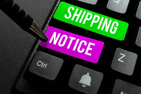 Conceptual display Shipping Notice, Internet Concept ships considered collectively especially those in particular area