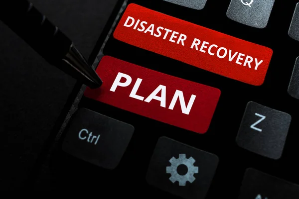 Εννοιολογική Απεικόνιση Disaster Recovery Plan Επιχειρηματική Ιδέα Έχοντας Εφεδρικά Μέτρα — Φωτογραφία Αρχείου