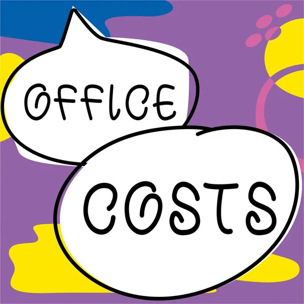 사무실 비용을 알리는 실비를 충당하기 주인에게 지불하는 전반적 — 스톡 사진