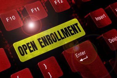 Metin Açık Kaydı yazma, Sözcük Yazma İnsanların sigorta yaptırabileceği yıllık dönem