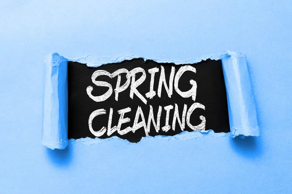 Conceptual display Spring Cleaning, Business idea practice of thoroughly cleaning house in the springtime