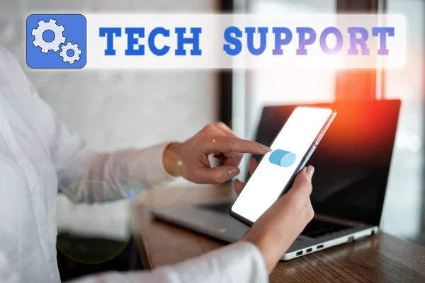 Tech Support Business Überblick Unterstützung Von Personen Die Technische Probleme — Stockfoto