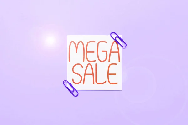 Aanmelden Weergeven Mega Sale Internet Concept Dag Vol Met Speciale — Stockfoto