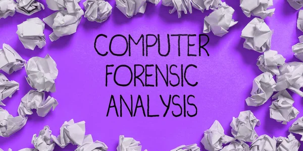 Handwriting text Computer Forensic Analysis, Word Written on evidence found in computers and storage media