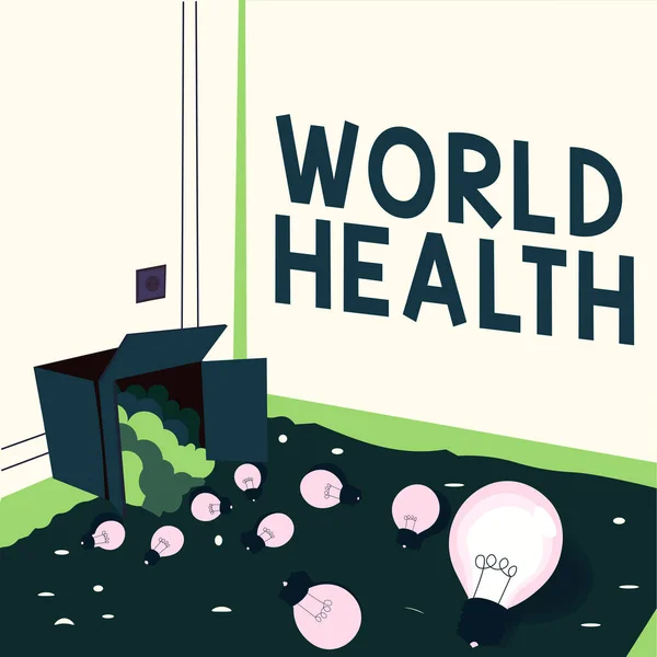 Escrever Exibindo Texto World Health Word World Dia Ação Dedicado — Fotografia de Stock