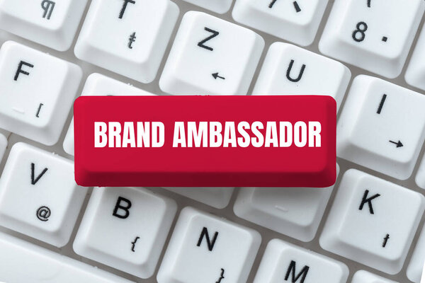 Text caption presenting Brand Ambassador, Business overview agent accredited as the resident representative for a special brand