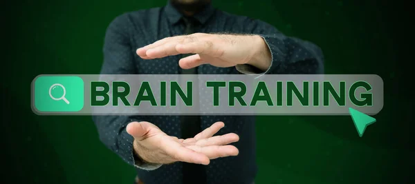 Inspiration showing sign Brain Training, Business overview mental activities to maintain or improve cognitive abilities