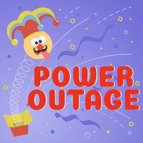 Text Caption Presenting Power Outage Conceptual Photo Ability Influence Peers — Stock Photo, Image