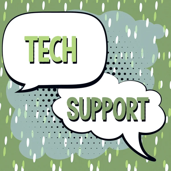 Conceptual Display Tech Support Word Written Assisting Individuals Who Having — Stock Photo, Image