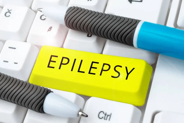 Znaki Pisma Ręcznego Epilepsja Przegląd Biznesu Czwarte Najczęstsze Zaburzenia Neurologiczne — Zdjęcie stockowe
