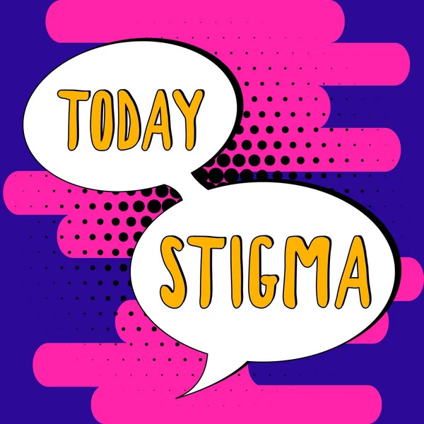 Yazısı Işareti Stigma Toplumdaki Çoğu Insanın Tasvip Etmediği Anlamına Geliyor — Stok fotoğraf