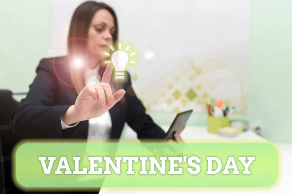 Text Showing Inspiration Valentines Day Internet Concept Time People Show — Stock Photo, Image