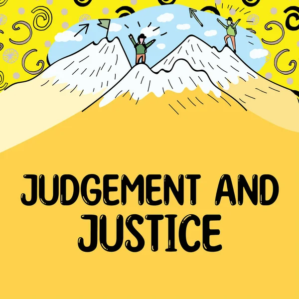 Affichage Conceptuel Jugement Justice Système Photos Conceptuelles Des Lois Dans — Photo